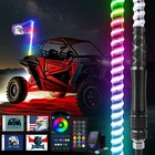 Mictuning 3FT Cob Spiral Led Whip Lights, Rgb+ic Chase App+remote For Can-am Atv New. Price: $68.39.