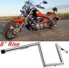 Handlebars Chrome 8" Rise 1" Zee Zed For Yamaha Raider New. Price: $75.05.