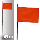 Firestik F6-BLACK-8120R Stick Orange Safety Flag 6FT New. Price: $33.92.
