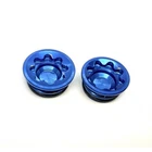 Hope V4 Caliper Bore Caps Set Blue - HBSP300:B, HBSP302:B Used. Price: $24.00.