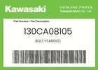 Kawasaki Genuine Bolt-flanged 130CA08105 New. Price: $10.06.