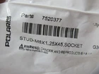 Lot Of Polaris Socket Stud, 8 X 1.25 45 Mm- Oem 7520377 #P1 New. Price: $14.50.