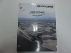 2008 Polaris Outlaw 450 Mxr 525 Irs Service Shop Repair Manual 9920975 Used. Price: $99.99.