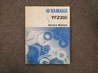 Oem Used Yamaha YFZ350 Service Manual Pn# LIT-11616-YF-36. Price: $33.88.