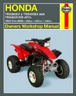 Haynes Service Manual Honda TRX300EX 1993-2006 & TRX400EX 1999-2006 2005 2004 03 New. Price: $44.89.