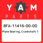 8FA-11416-00-00 Yamaha Plane Bearing, Crankshaft 8FA114160000, New Genuine Oem. Price: $24.49.