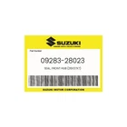 Suzuki Genuine Seal, Front Hub (28X37X7) 09283-28023 New. Price: $12.25.