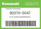 Kawasaki Genuine PLUG-SPARK,SILMAR9B9(NGK) 92070-0047 New. Price: $40.15.