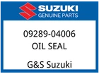 Suzuki Oem Part 09289-04006 Seal,oil (4X11.6X7.9) New. Price: $8.70.
