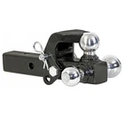 Buyers All-in-one Adjustable Tri-ball Hitch W/ Pintle Hook For 2" Receiver Mount New. Price: $122.88.