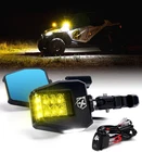 Utv Side Mirrors 2025 New Amber Aluminum W/puddle Lights, Fits 1.75"-2 Inc. Price: $185.68.