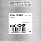 AM142401 Clutch Fits John Deere (surplus Open Box) New. Price: $786.54.