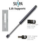 Suspa C16-04445 17" Gas Springs, 55 Lbs, Set Of 2 New. Price: $19.00.