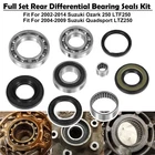 Rear Differential Bearing Seal Kit For 2002-2014 Suzuki Ozark LTF250 2X4 2WD New. Price: $69.85.