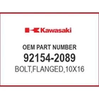 Kawasaki BOLT,FLANGED,10X16 92154-2089 Oem New. Price: $7.58.