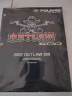 Polaris Service Manual, 9920786 2007 Outlaw Shop B37 New. Price: $41.92.