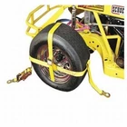 Big Top Tire Bonnet Wheel Tie Down Trailer Ratchet Strap, Yellow - New. Price: $30.00.