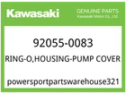 Kawasaki Oem Part 92055-0083 Ring-o,housing-pump Cover New. Price: $8.93.