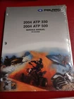 Polaris Atp 330 500 2004 New Oem Service Manual 9918064 B22. Price: $69.87.