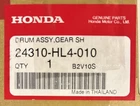 Genuine Honda Part: 2016-23 Pioneer 1000: Gear Sh Drum Assy 23410-HL4-010 New. Price: $145.00.