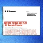 Kawasaki KFX50 Atv Owners Manual 2008 - Steel Wire Bound Protective Covers Brand. Price: $30.73.