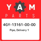 4GY-13161-00-00 Yamaha Pipe, Delivery 4GY131610000, New Genuine Oem Part. Price: $217.75.