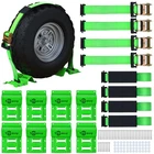 Trekassy Utv Atv Mower Wheel Chock Ratchet Tie Down Kit 4PCS Tire Straps System New. Price: $98.36.