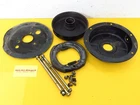 1983 Suzuki LT125 Oem Rear Axle Drum Brake Pads Cover Case Guard Bolts Set Good Used. Price: $8.20.