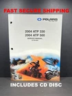 2004 Polaris Atp 330 500 Shop Service Repair Manual + Cd 9918064 Fast Ship Used. Price: $39.00.