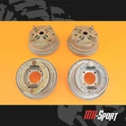1986 Bayou 300 Oem Rear Wheel Brake Drum Hubs Set Used. Price: $119.99.