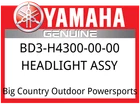 Yamaha Oem Part BD3-H4300-00-00 Headlight Assy New. Price: $47.49.