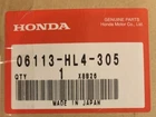 Genuine Honda Part 2016-17 Pioneer 1000 Clutch Cover 06113-HL4-305, 001 New. Price: $130.00.