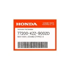 Honda Genuine Seat Assy., Double (TYPE1) 77200-KZZ-900ZD New. Price: $167.26.