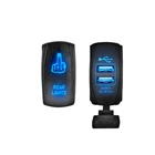 2PCS Rocker Switch ( Rear Lights + Usb Power Charger ) For Offroad Truck Atv Utv New. Price: $15.16.