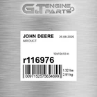 R116976 Air Duct Fits John Deere (surplus Open Box) New. Price: $246.56.