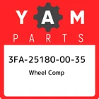 3FA-25180-00-35 Yamaha Wheel Comp 3FA251800035, New Genuine Oem Part. Price: $215.54.