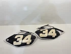 2004 Yamaha YZ250F 450F White Left Right Side Panel Fairings Rear Number Plate Used. Price: $49.95.