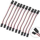 10 Pcs 50CM 3-PIN Servo Extension Cords Cable To Female Plug With 19.7IN... New. Price: $17.21.