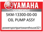 Yamaha Oem Part 5KM-13300-00-00 Oil Pump Assy New. Price: $138.99.